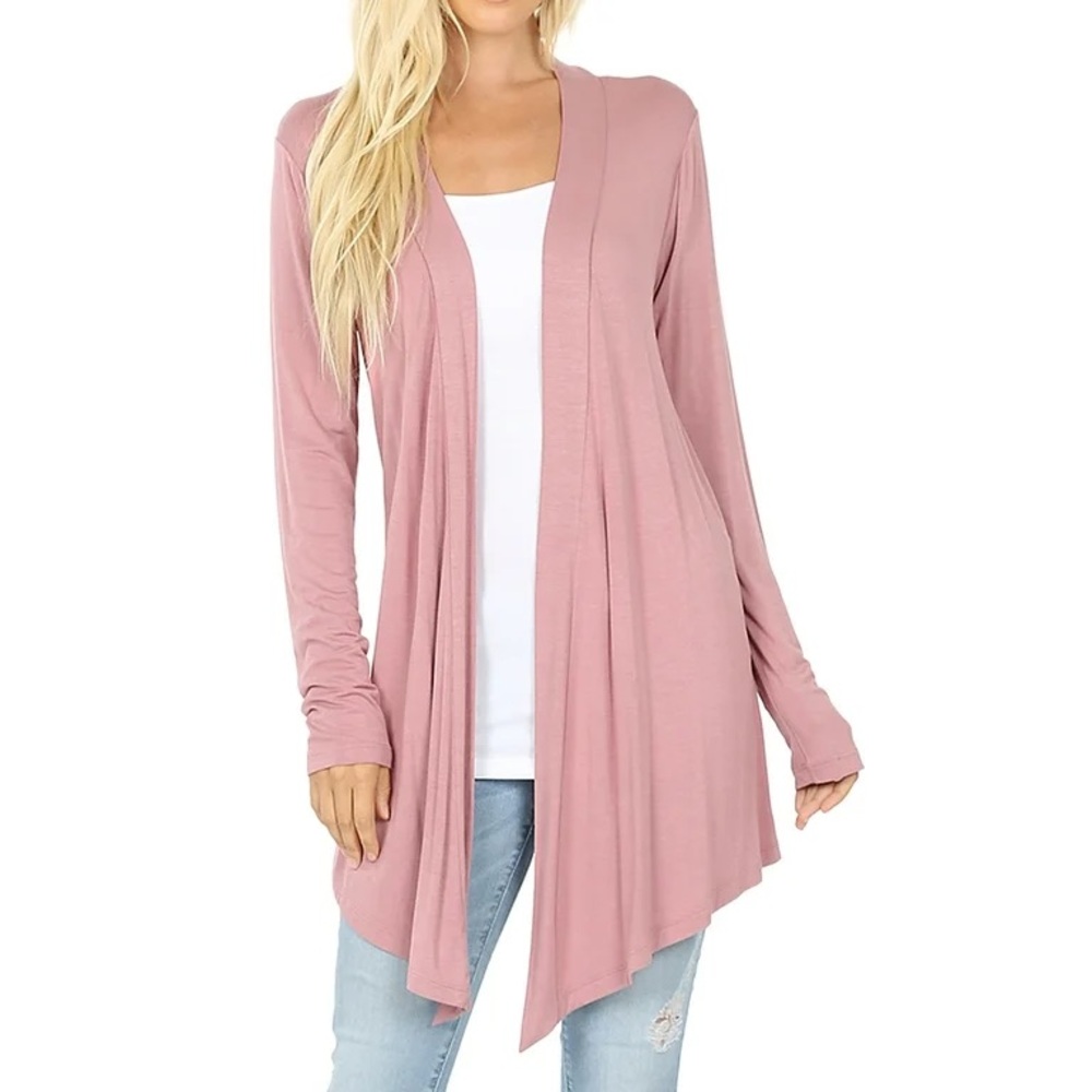 Ricki’s Women's Pink Open Front long sleeve Cardigan XXL
